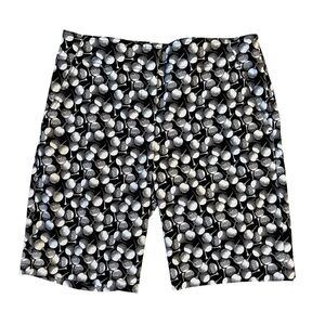 NEW WITH TAGS Izod Black and White Golf Shorts